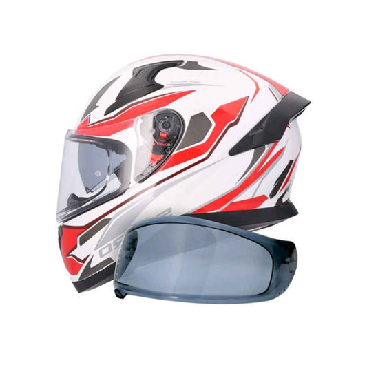 SHIRO KATANA SHARP MOTO INTEGRALE CASCHI BIANCO ROSSO