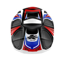KAPPA KV41 Dallas Moto integrali Caschi Rosso Blu Bianco