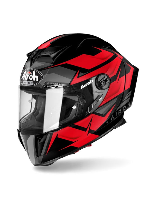 AIROH GP550 S WANDER Moto Integrali Corsa Caschi Rosso Opaco
