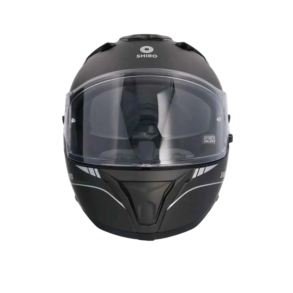SHIRO FF939 Alpha Moto Integrali Caschi Opaco Nero 
