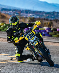 Shua Infinity Tuta Moto 2 pezzi Nero/Giallo 