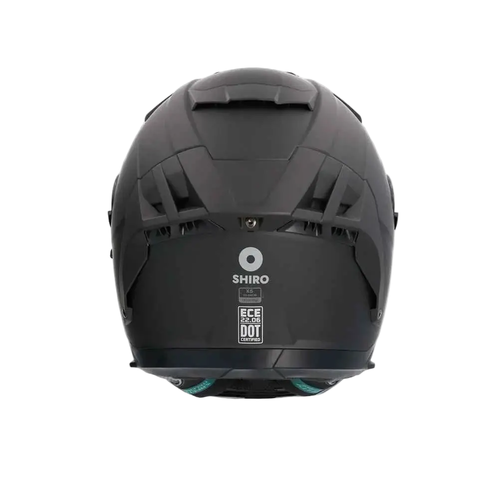 SHIRO FF939 Alpha Moto Integrali Caschi Opaco Nero 