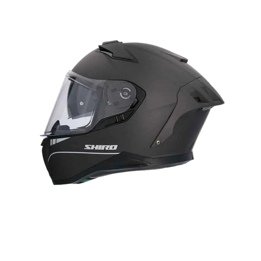 SHIRO FF939 Alpha Moto Integrali Caschi Opaco Nero 