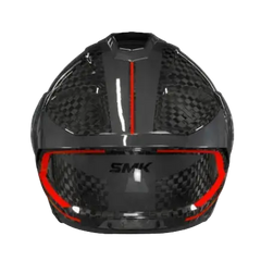 SMK TITAN CARBON GL263 Moto Integrali Caschi Nero Rosso 22.06 