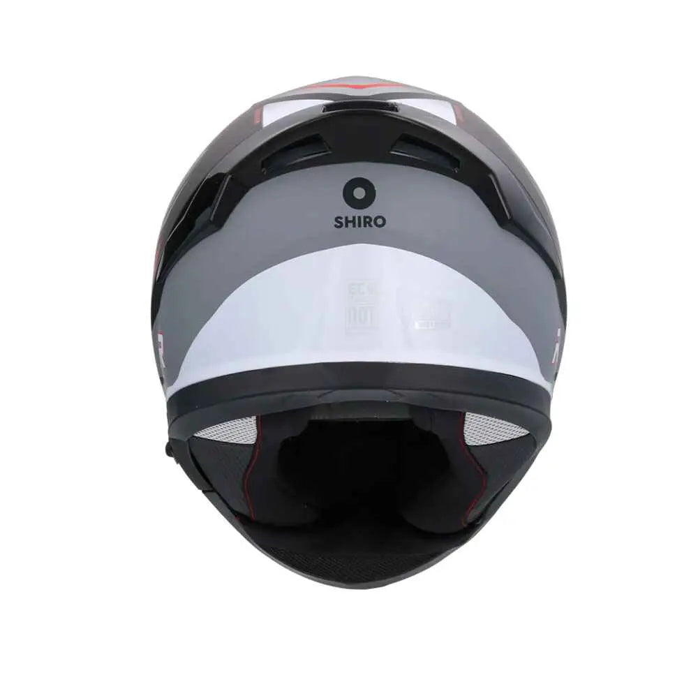 SHIRO Katana Motociclo Integrali Caschi Opaco Nero Grigio Bianco 