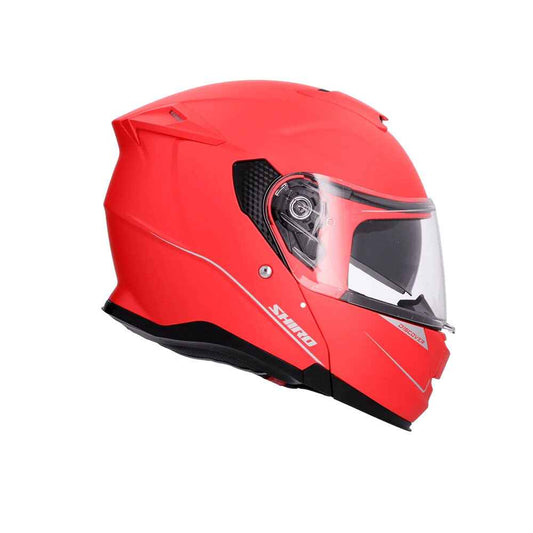 SHIRO FF950 SCOPRI Moto Modulare Caschi Opaco Rosso