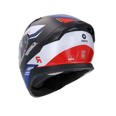 SHIRO KATANA Moto Caschi Integrali Nero Bianco Blu 