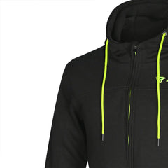 R-TECH – Suspention Felpa con cappuccio con protezione - Nero/Giallo 