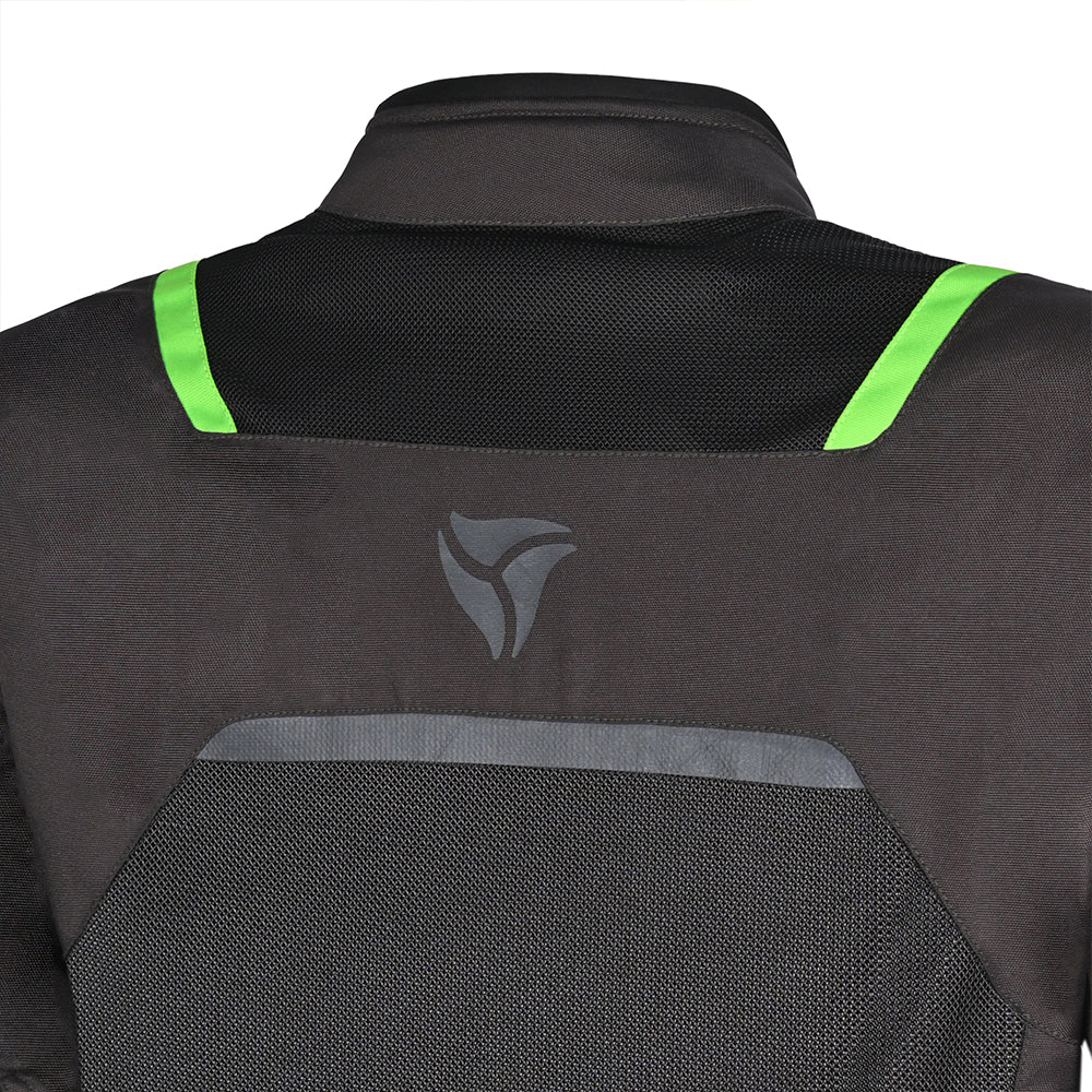 R-TECH SPIRAL MESH CHAQUETA DE MOTO DE HOMBRE TEXTIL  MUD NEGRO VERDE 
