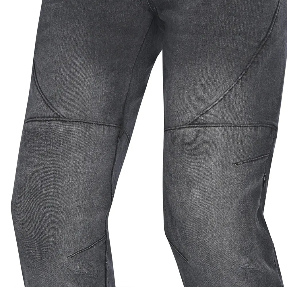 Bela Rocker Jeans Moto per Uomo - Nero vaquero knees