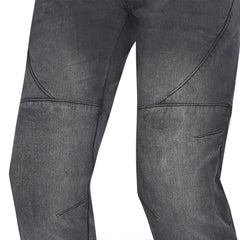 Bela Rocker Jeans Moto per Uomo - Nero vaquero knees