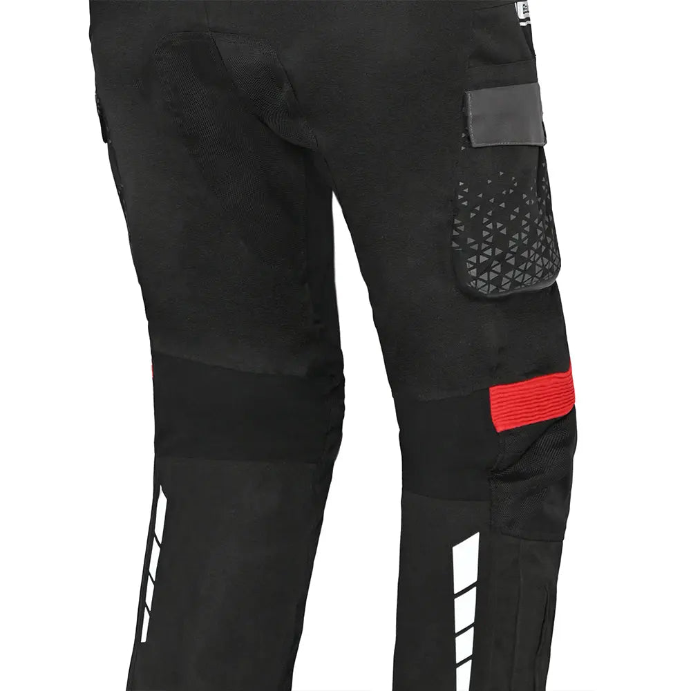 BELA CROSSROAD EXTREME PANTALONI UOMO MOTO NERO ANTRACITE ROSSO 
