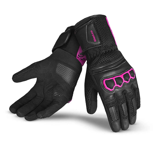 Bela Twix Donna Guanti Moto - Nero / Rosa 