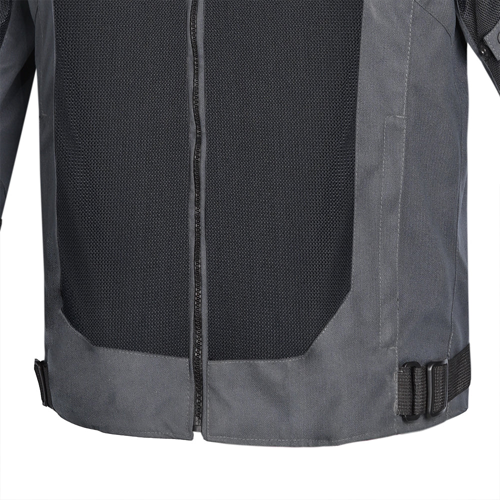 R-TECH SPIRAL MESH CHAQUETA DE MOTO DE HOMBRE TEXTIL NEGRO ROJO ANTRACITA