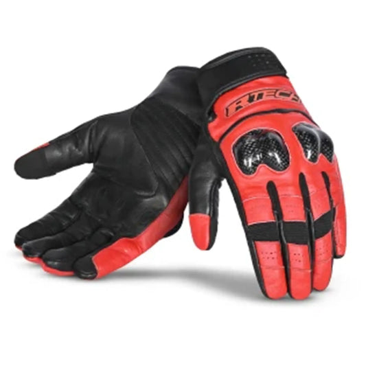 R-Tech Falcon Guanti Per Moto Nero Rosso - Yamoto.it
