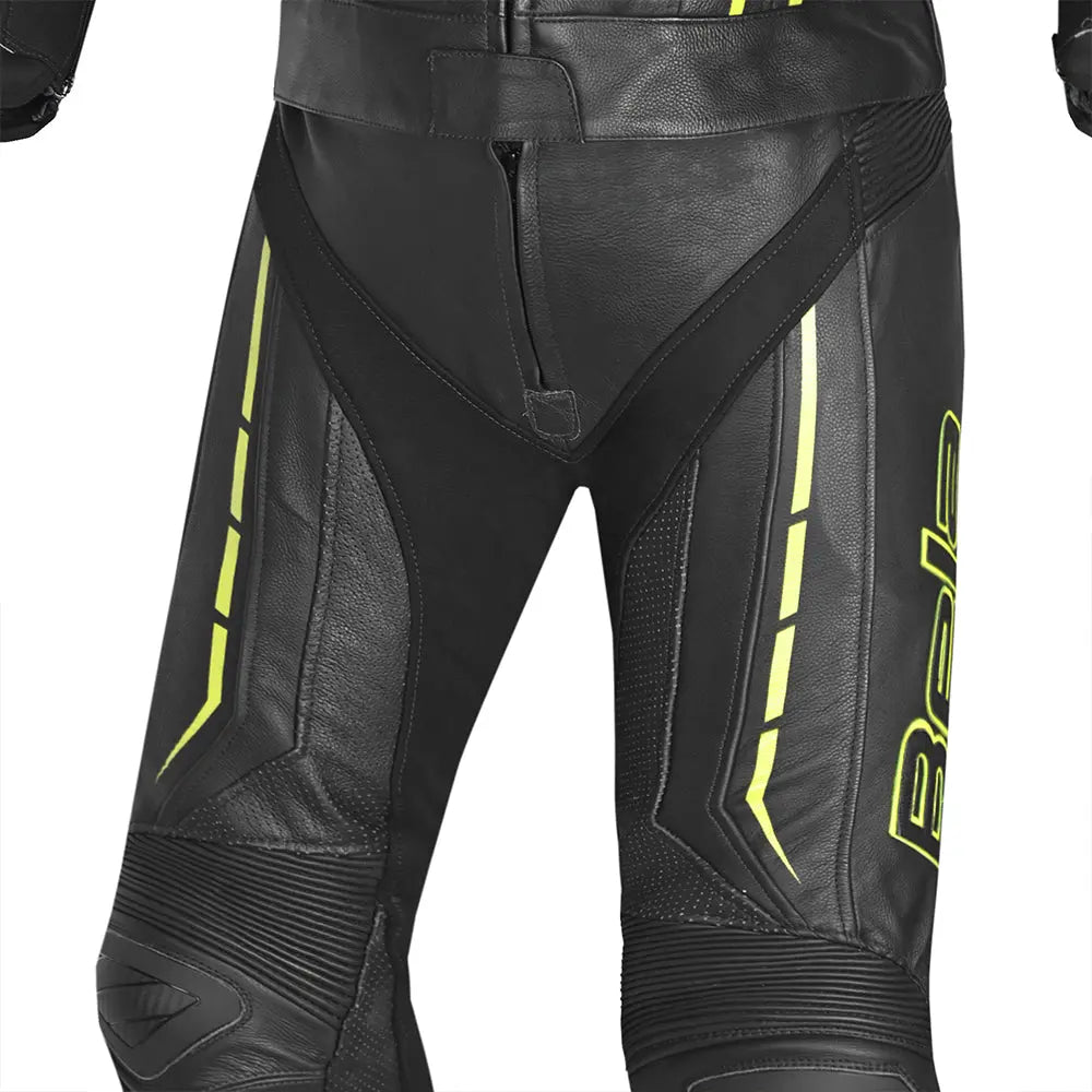Bela Rocket nero Garillio 2PC Tute in Pelle Di Canguro Mix Uomo front thai