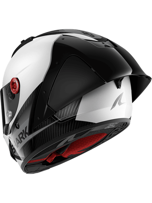 SHARK AERON-GP BLANK SP Carbon Caschi Integrali Bianco Anthracite