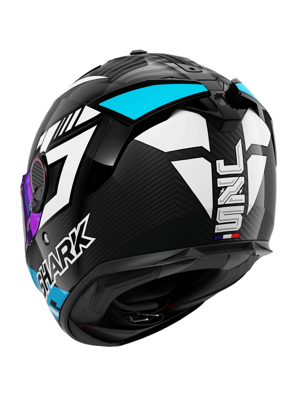 SHARK SPARTAN GT PRO CARBON ZARCO TRACK RACER Caschi Bianco Blu