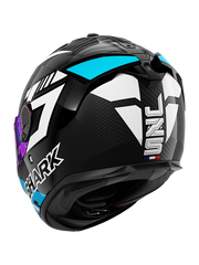 SHARK CASCO SPARTAN GT PRO CARBON ZARCO TRACK RACER Carbono Blanco Azul