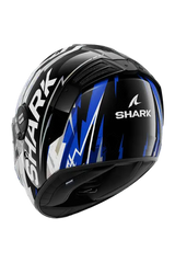 SHARK SPARTAN RS HIBOLT Moto Integrali Caschi Nero Blu Cromo 