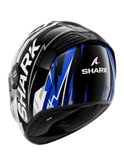 SHARK SPARTAN RS HIBOLT Moto Integrali Caschi Nero Blu Cromo 