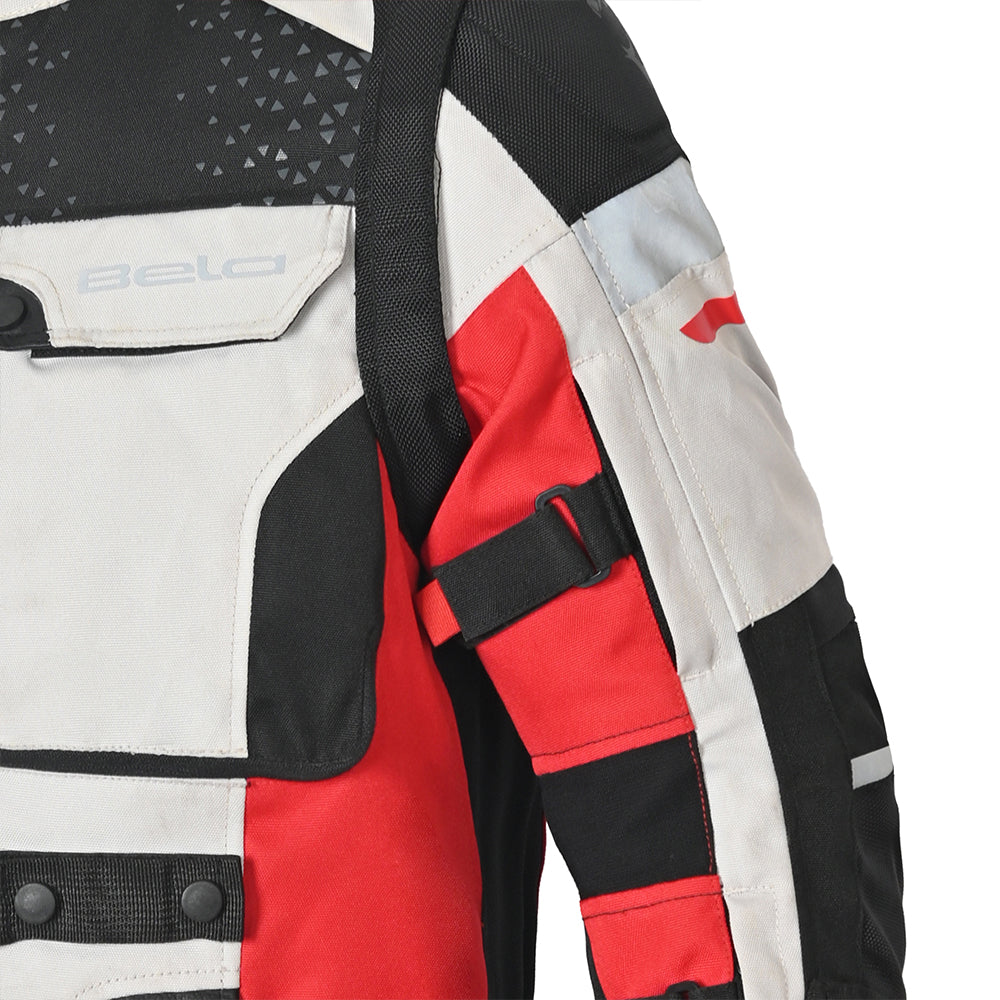 BELA CROSSROAD EXTREME WP GIACCA MOTO UOMO GRIGIO GHIACCIO ROSSO 