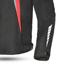 Bela Bradley Rosso Giacca Tessile da Moto cuffs