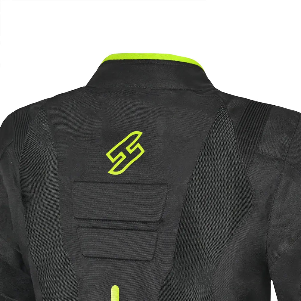 SHUA - GIACCA IN TESSUTO GRAVITY LITE NERO/FLU/GIALLO  Estivo traforato Uomo 