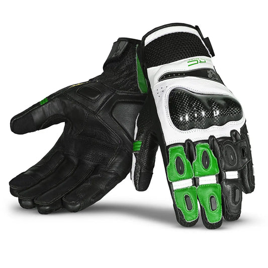 Bela Rocket Short verde Guanto da Motociclista 