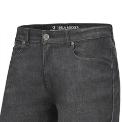 BELA Pantalon Rocker 30L Inseam Denim Jeans CE Vaquero Gris 
