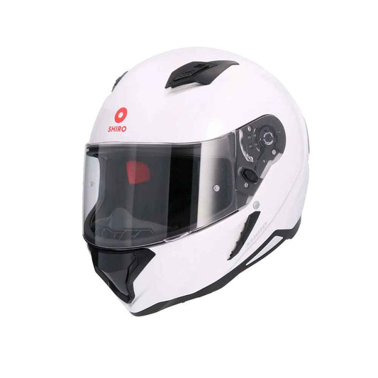SHIRO HUNTER SH-890 EDGE Moto Integrali Caschi Blanco Perla