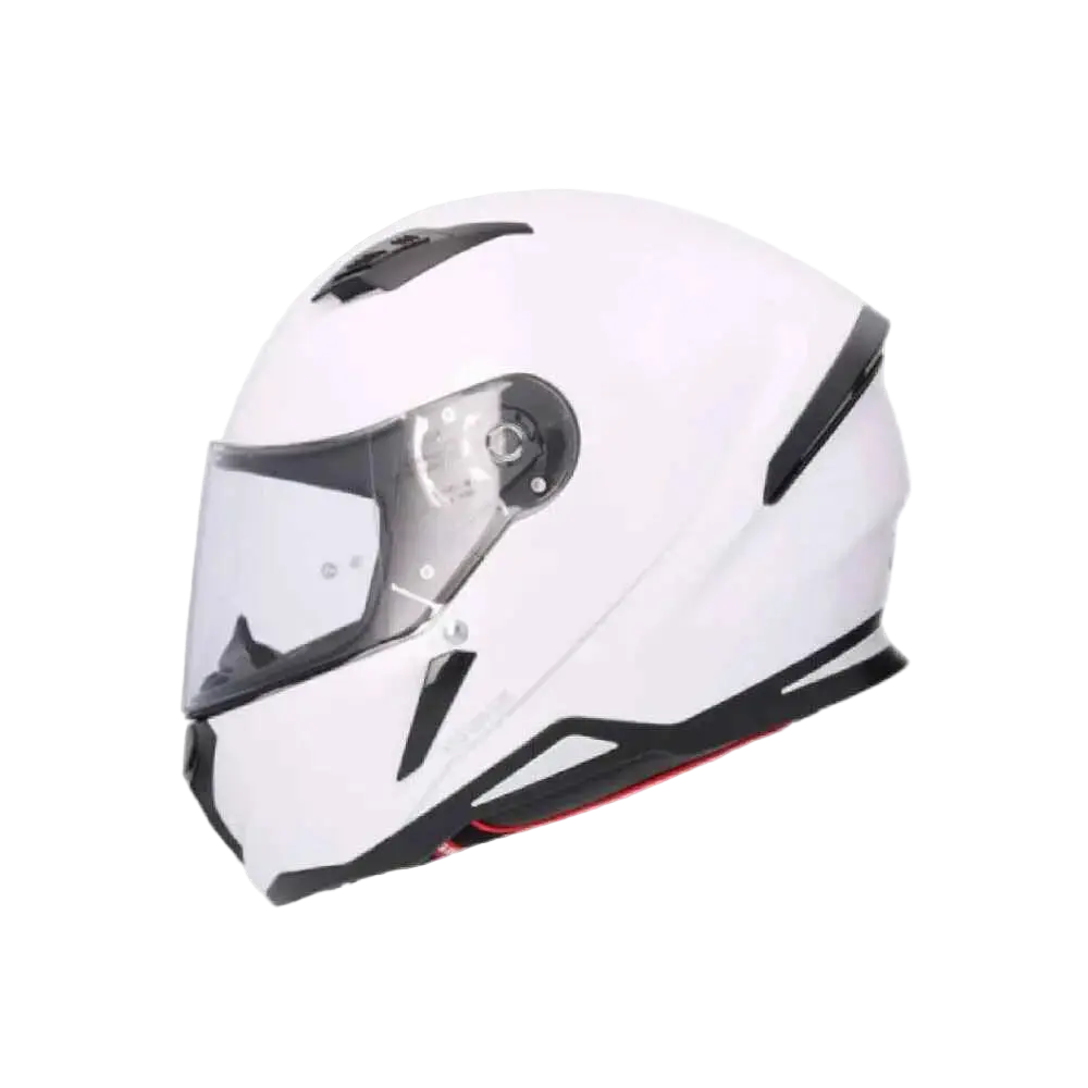 SHIRO HUNTER SH-890 EDGE Moto Integrali Caschi Blanco Perla 