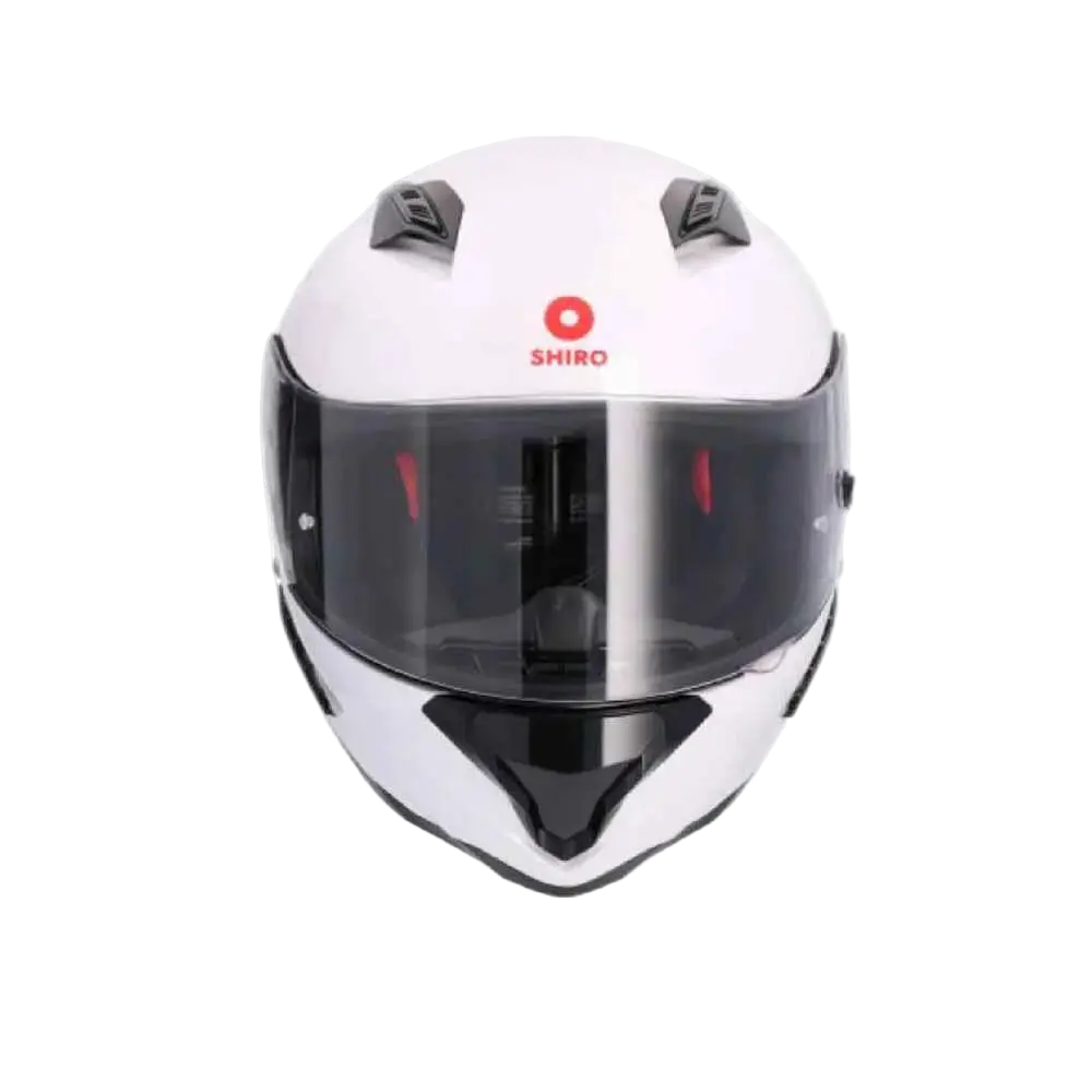 SHIRO HUNTER SH-890 EDGE Moto Integrali Caschi Blanco Perla 