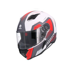 SHIRO HUNTER SH-890 COMMAND MOTO INTEGRALI CASCHI BIANCO OPACO ROSSO