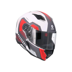 SHIRO HUNTER SH-890 COMMAND Moto Integrali Caschi Bianco Opaco Rosso 