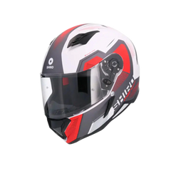 SHIRO HUNTER SH-890 COMMAND Moto Integrali Caschi Bianco Opaco Rosso 