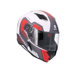 SHIRO HUNTER SH-890 COMMAND MOTO INTEGRALI CASCHI BIANCO OPACO ROSSO