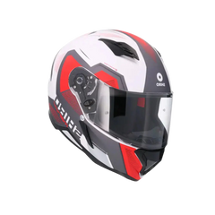 SHIRO HUNTER SH-890 COMMAND Moto Integrali Caschi Bianco Opaco Rosso 