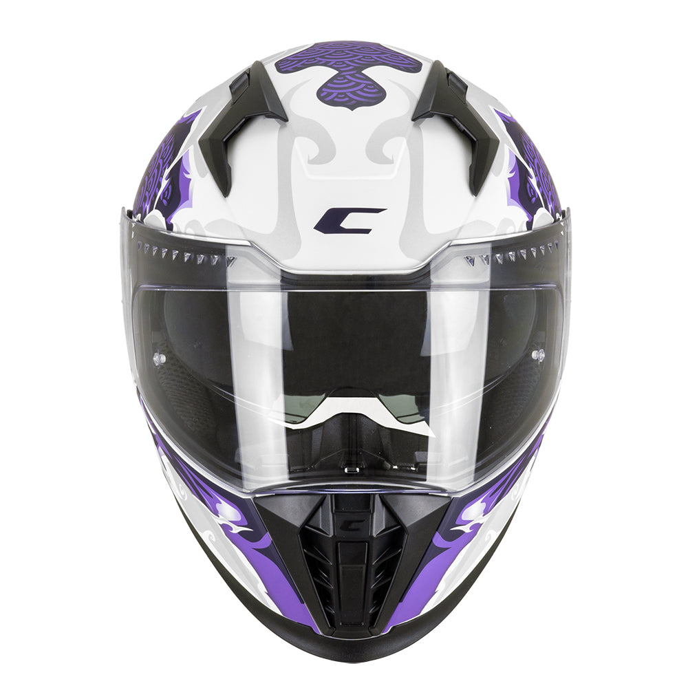CGM 311F BLAST CLOUD CASCO INTEGRAL BLANCO MORADO MATE 