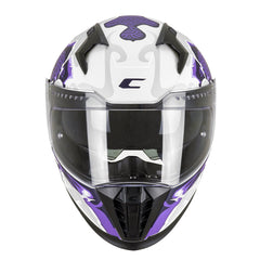 CGM 311F BLAST CLOUD CASCO INTEGRAL BLANCO MORADO MATE 