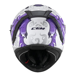 CGM 311F BLAST CLOUD CASCO INTEGRAL BLANCO MORADO MATE 