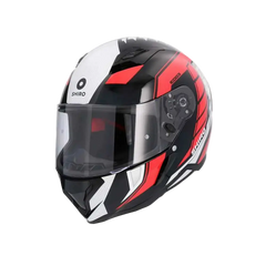 SHIRO HUNTER SH-890 EDGE Moto Integrali Caschi Nero Rosso Bianco 