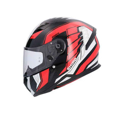 SHIRO HUNTER SH-890 EDGE MOTO INTEGRALI CASCHI NERO ROSSO BIANCO 