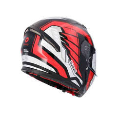 SHIRO HUNTER SH-890 EDGE MOTO INTEGRALI CASCHI NERO ROSSO BIANCO 