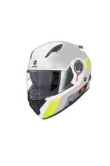 SHIRO EXPLORER MAVERICK Moto Modulari Caschi Blanco Grigio Giallo 