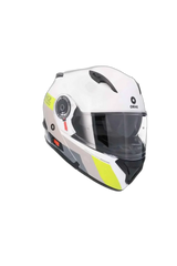 SHIRO EXPLORER MAVERICK Moto Modulari Caschi Blanco Grigio Giallo 