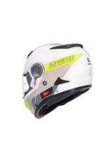 SHIRO EXPLORER MAVERICK Moto Modulari Caschi Blanco Grigio Giallo 