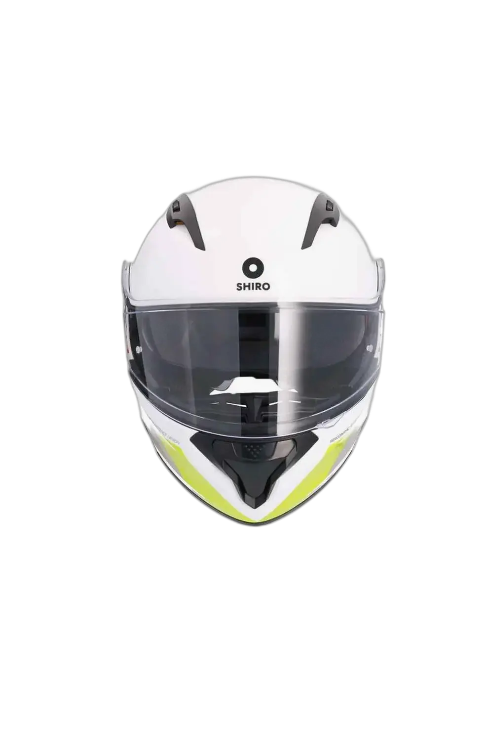 SHIRO EXPLORER MAVERICK Moto Modulari Caschi Blanco Grigio Giallo 