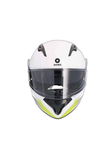 SHIRO EXPLORER MAVERICK Moto Modulari Caschi Blanco Grigio Giallo 