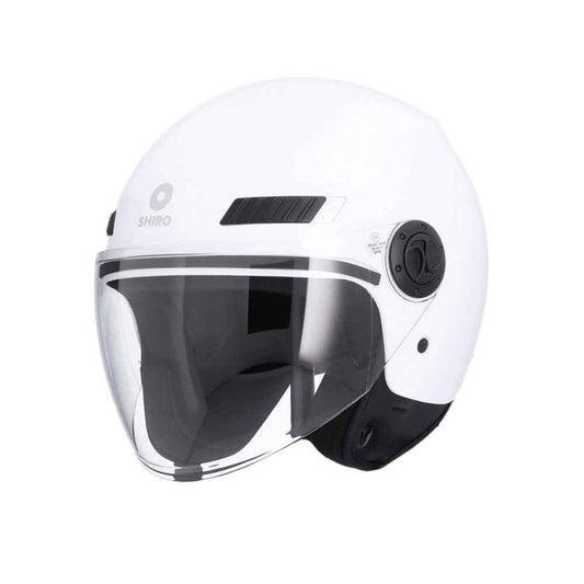 SHIRO SH-62 KIOTO Moto Jet Caschi Bianco